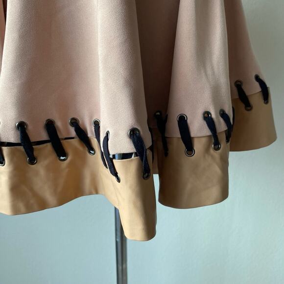 Cameo S leather flare mini‎ skirt NWOT - Picture 3 of 7